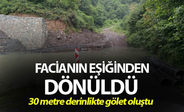 Rize'de facianın eşiğinden dönüldü