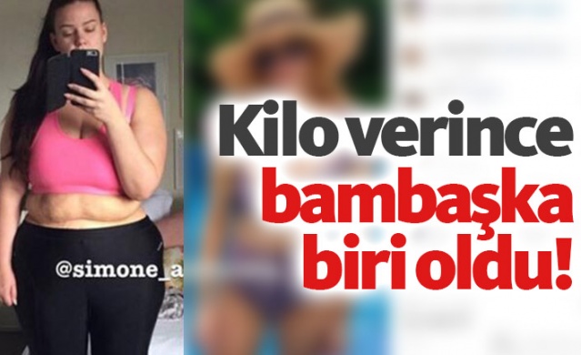 Kilo verince tamamen değişti : Simone Anderson