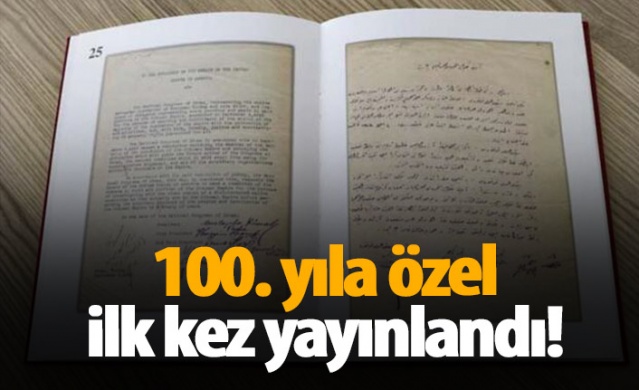 100. yıla özel ilk kez yayınlandı