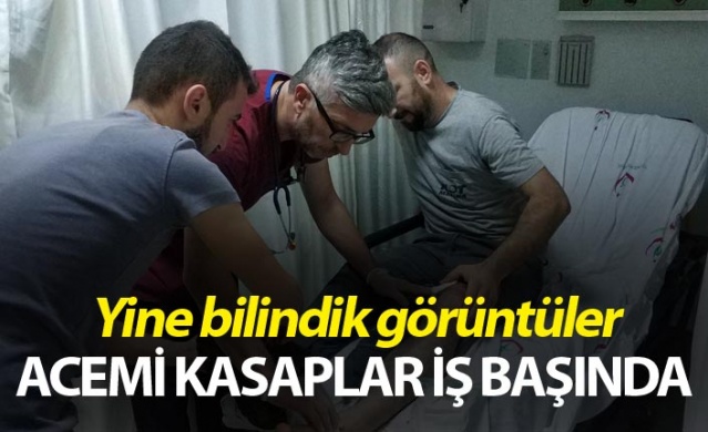 Acemi kasaplar iş başında