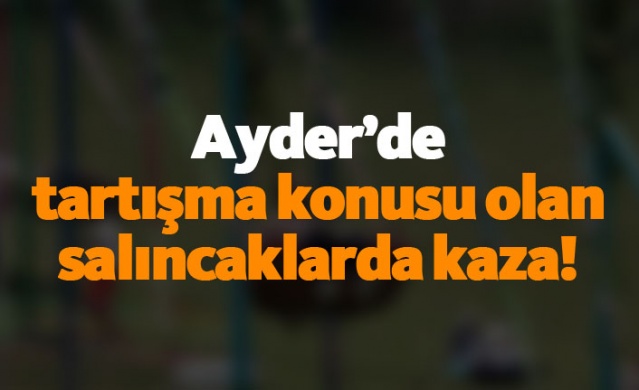 Ayder’de tartışma konusu olan salıncaklarda kaza!