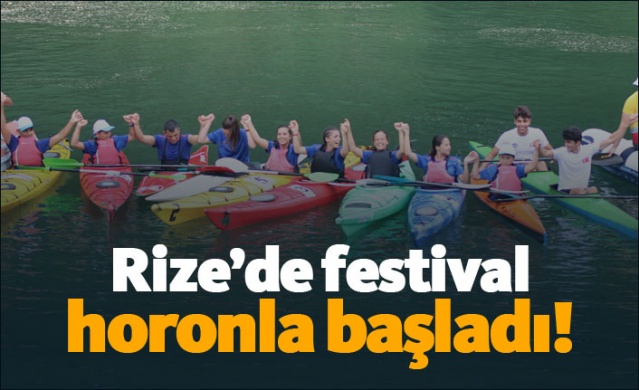 Rize'de festival horonla başladı!