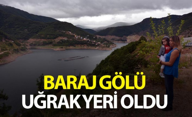 Baraj gölü birçok kişinin uğrak yeri oldu