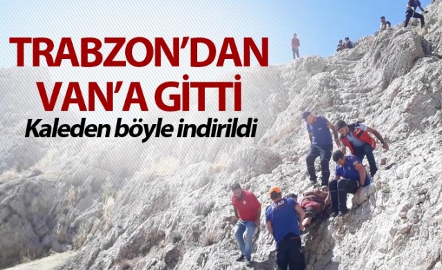 Trabzon'dan Van'a gitti - Kaleden böyle indirildi