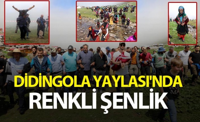 Rize'de Didingola Yaylası'nda renkli şenlik