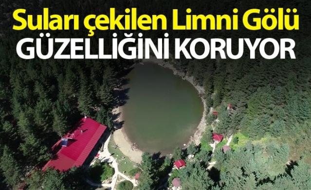 Suları çekilen Limni Gölü, güzelliğini koruyor