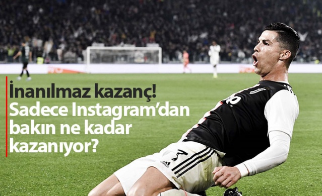 Ronaldo'nun İnstagram kazancı maaşından yüksek