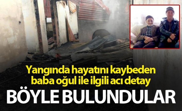 Giresun'da yangında ölen baba oğul ile ilgili acı detay - Böyle bulundular