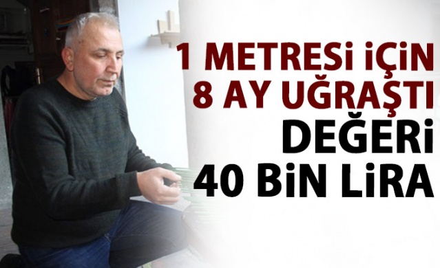 1 metrelik gemi yapmak için 8 ay uğraştı