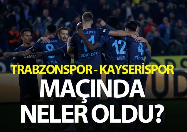 Trabzonspor sahasında Kayserispor ile karşılaştı. 28 Aralık 2018