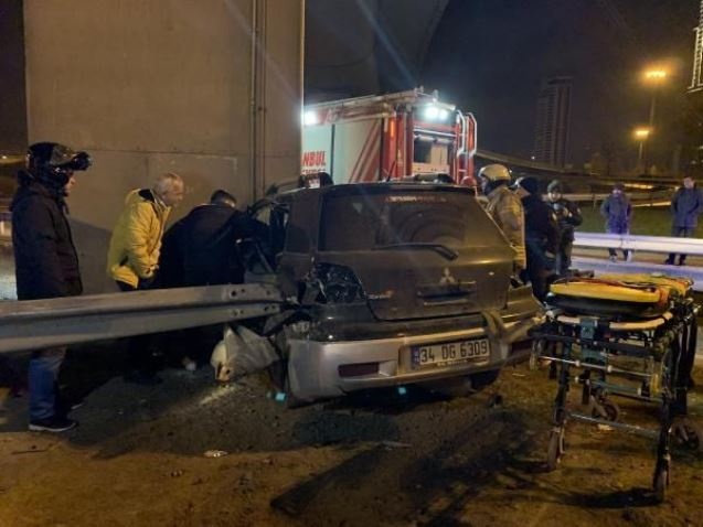 14 yaşındaki sürücü kaza yaptı, bacağı koptu!