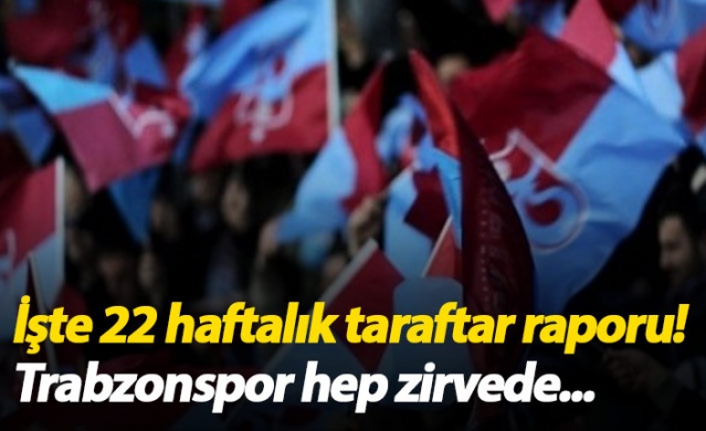 22 haftalık taraftar raporu