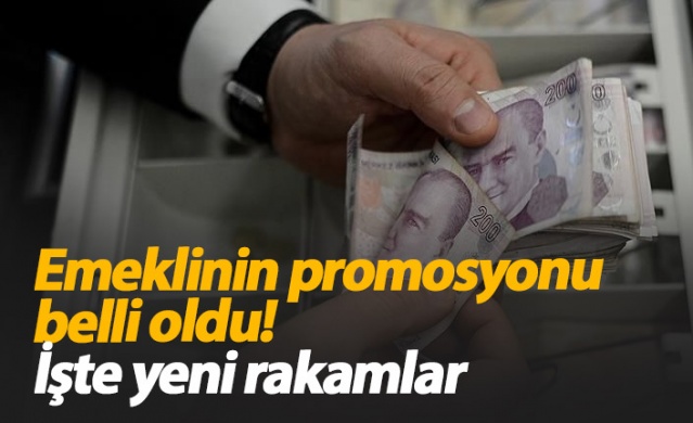 Emeklilerin promosyonu belli oldu