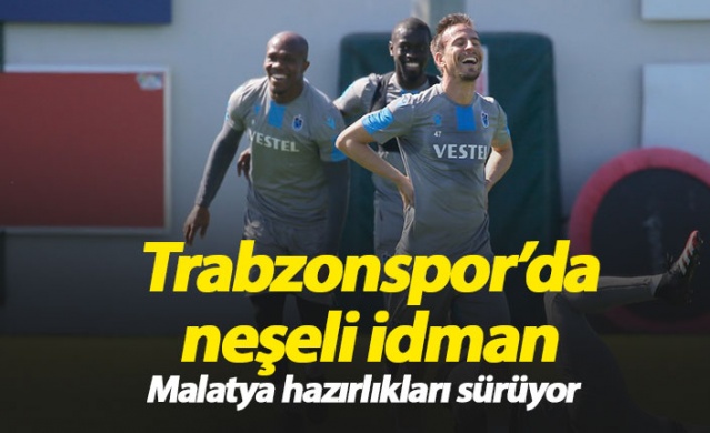 Trabzonspor'da neşeli idman