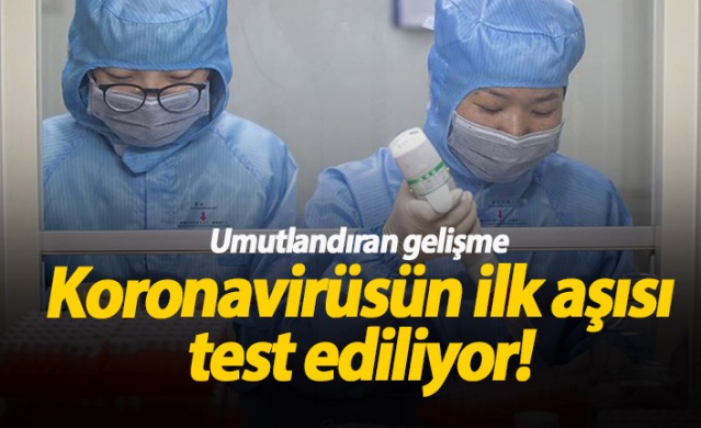 Koronavirüsün ilk aşısı deneniyor