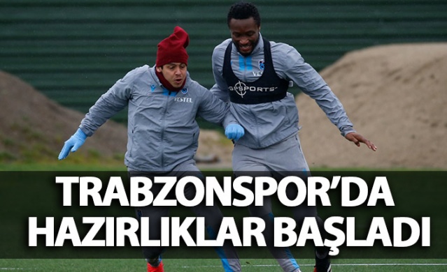 Trabzonspor'da antrenmanlar sürüyor