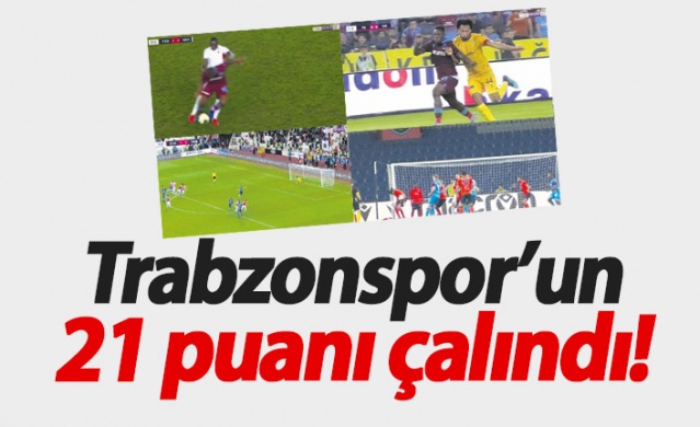 Trabzonspor'un 21 puanı çalındı