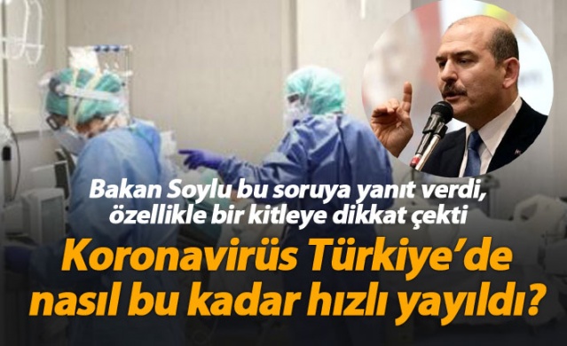 Bakan Soylu yanıtladı; Koronavirüs Türkiye'de nasıl bu kadar hızlı yayıldı?