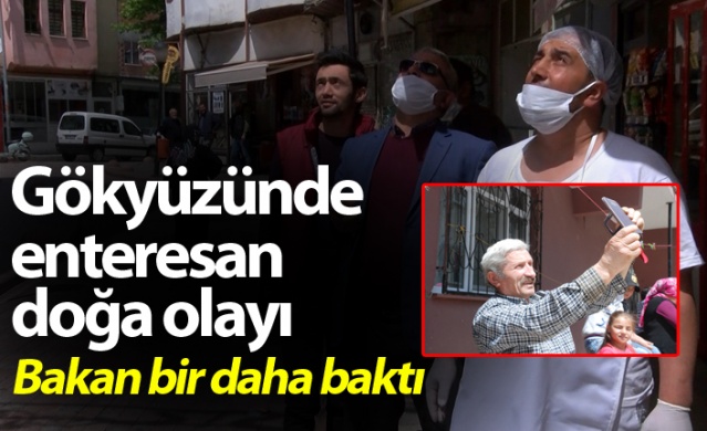 Gökyüzünde enteresan doğa olayı, bakan bir daha baktı