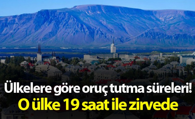 Ülkelere göre oruç tutma süreleri! O ülke 19 saat ile zirvede