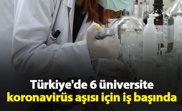 6 üniversite koronavirüs aşısı için çalışıyor.