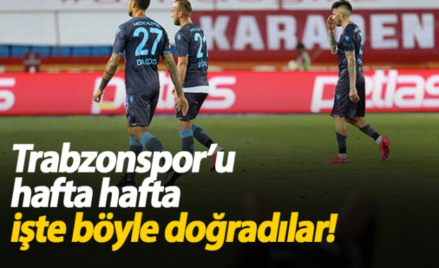 Trabzonspor'u hafta hafta böyle katlettiler