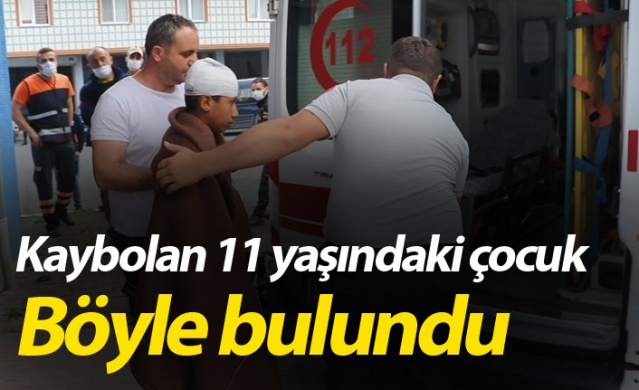 Rize'de kaybolan 11 yaşındaki çocuk 12 kilometre uzaklıkta bulundu