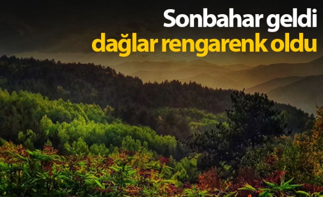 Gümüşhane'de dağlar rengarenk