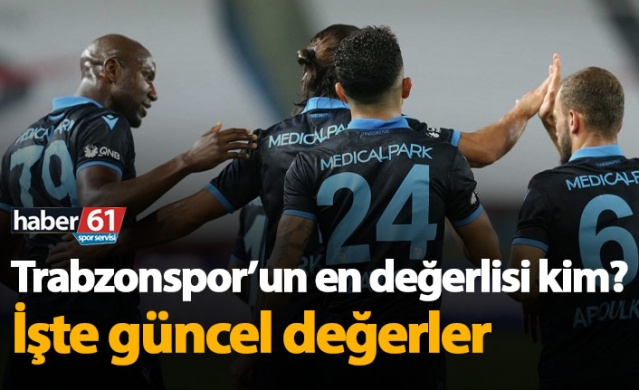 Trabzonsporlu futbolcuların güncel değerleri 06.10.2020