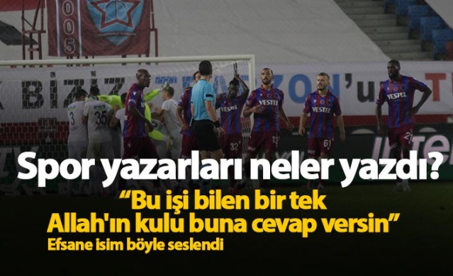 Spor yazarlarından Trabzonspor Kasımpaşa yorumları