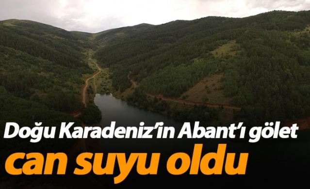 Doğu Karadeniz’in Abant’ı gölet, can suyu oldu