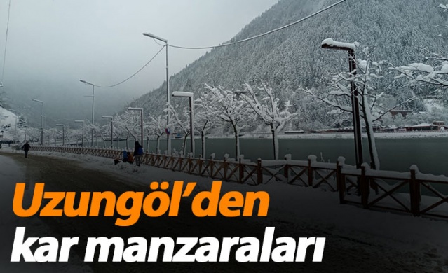 Uzungöl’den kar manzaraları