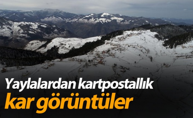 Ordu'dan kartpostallık kar görüntüleri