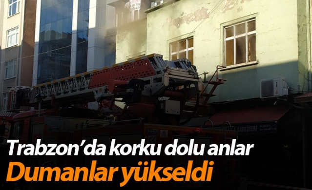 Trabzon'da korku dolu anlar! Dumanlar yükseldi