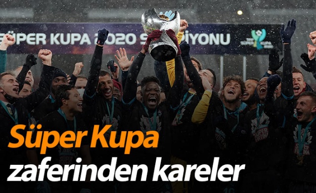 Trabzonspor Süper Kupa zaferinden kareler.27 Ocak 2021