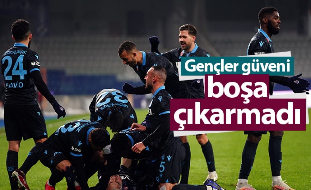 Trabzonspor'da gençler güveni boşa çıkarmadı