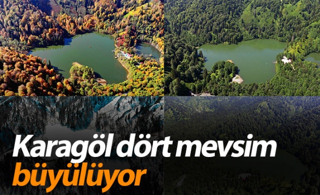 Karagöl’ün dört mevsim fotoğrafları büyülüyor