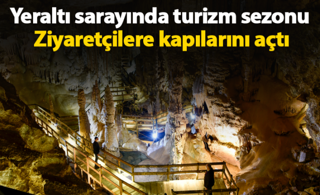 Yeraltı sarayında turizm sezonu