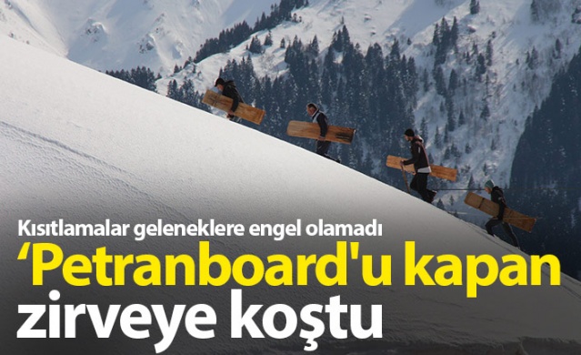 Rize'de eğlenceli gelenek: Petranboard