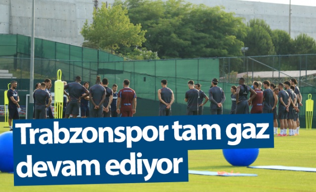 Trabzonspor 2021 2022 sezonu hazırlıkları günün ikinci antrenmanıyla devam etti.