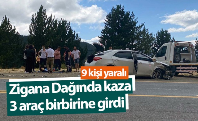 Zigana Dağında trafik kazası: 9 yaralı