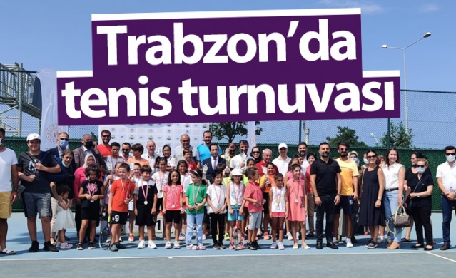 Trabzon'da tenis turnuvası nefes kesti