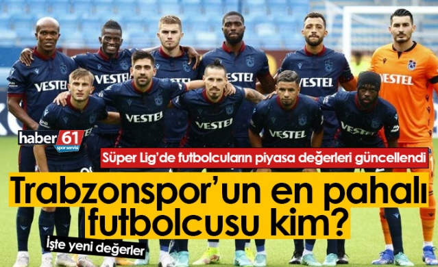 Trabzonsporlu futbolcuların güncel piyasa değerleri /2021-22