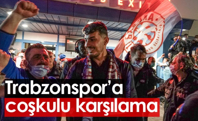 Trabzonspor'a,  F.Karabük Maçı dönüşü coşkulu karşılama