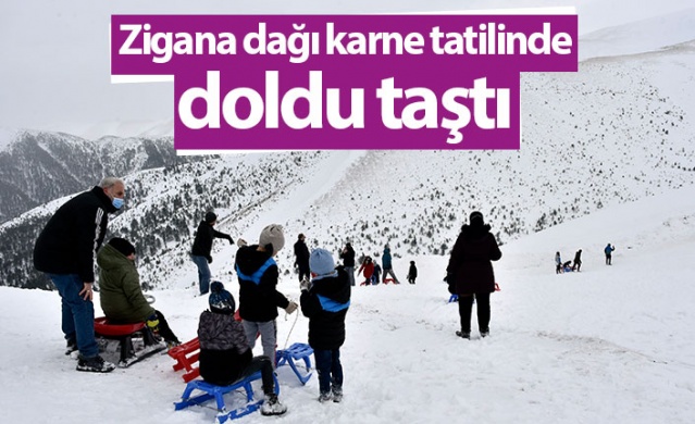 Zigana dağı karne tatilinde doldu taştı. Foto Galeri.