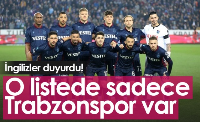 O listede sadece Trabzonspor var. Foto Galeri