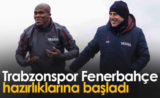 Trabzonspor Fenerbahçe maçı hazırlıklarına başladı. Foto Haber