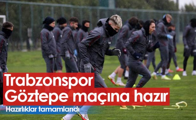 Trabzonspor Göztepe maçı hazırlıklarını tamamladı. Foto Haber.