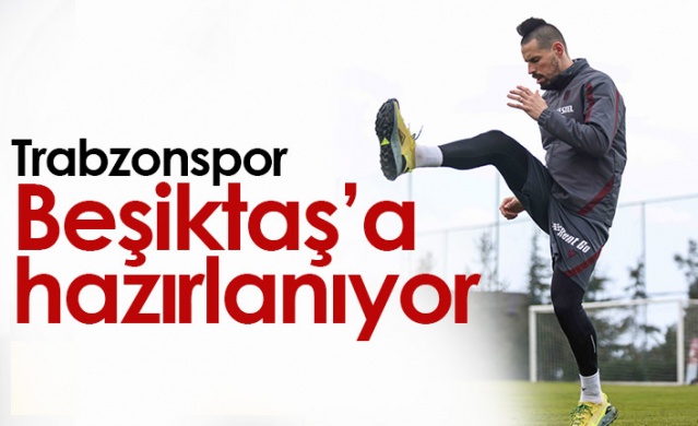 Trabzonspor Beşiktaş hazırlıklarını sürdürüyor. Foto Galeri