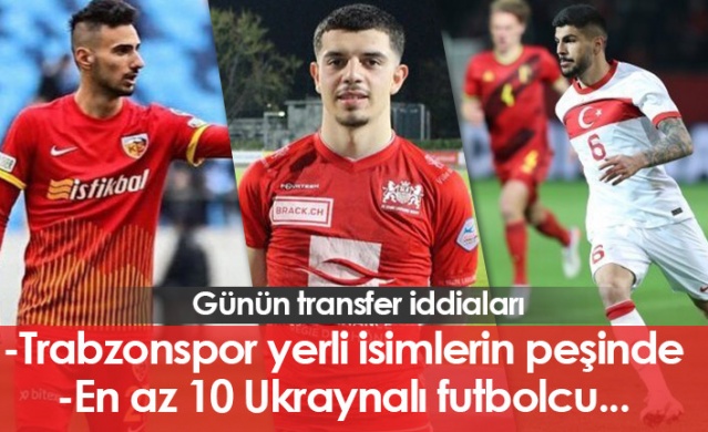 Trabzonspor için günün transfer iddiaları - 29.03.2022 - Foto Haber